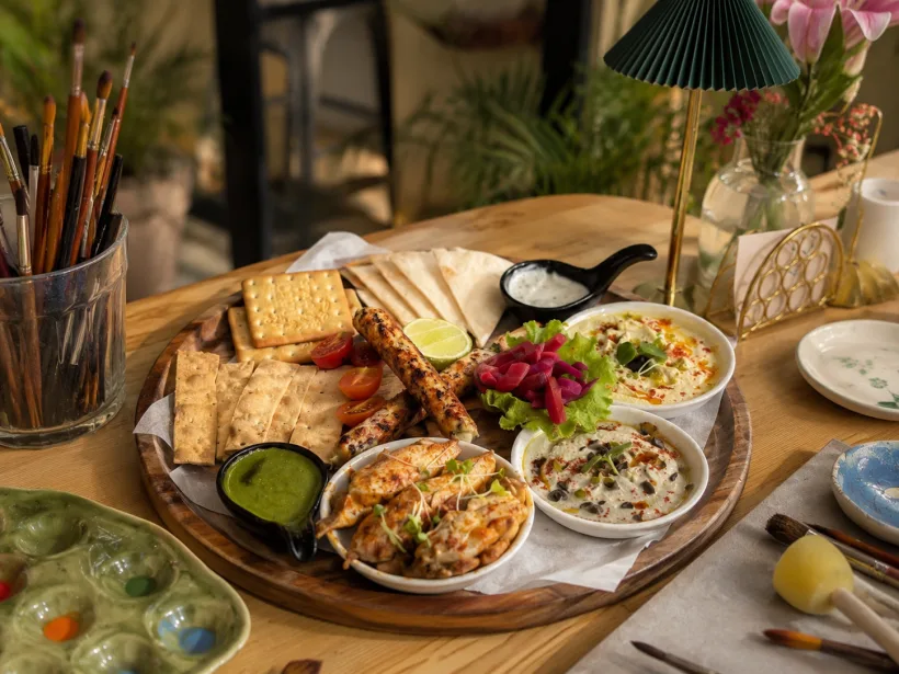 A dish restyled into menu-ready photography